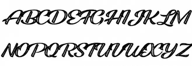 ROOSTER ROOTS PERSONAL USE Regular フォント 大文字