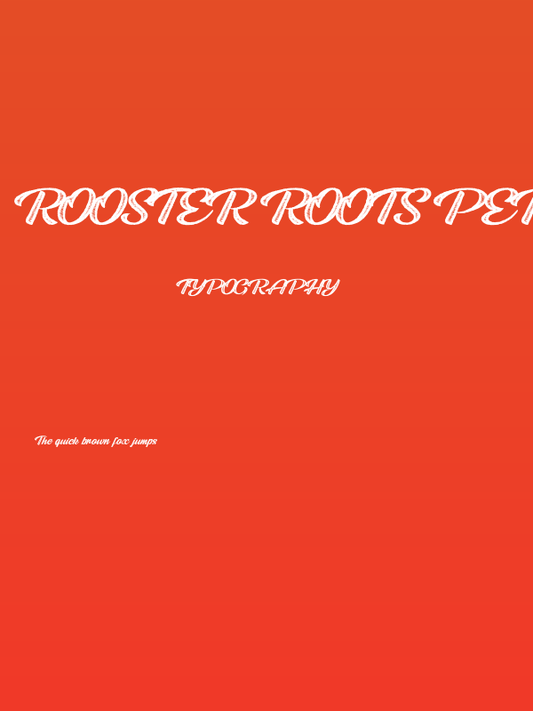 ROOSTER ROOTS PERSONAL USE Regular Poster