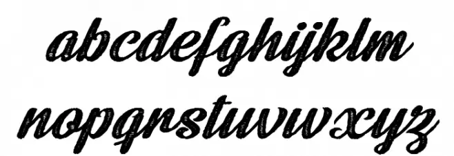 ROOSTER ROOTS PERSONAL USE Regular フォント 小文字