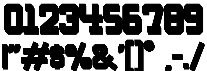 ROQUERO Extrude Bold Font OTHER CHARS