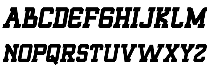 ROQUERO Italic Font LOWERCASE