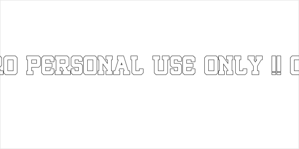 ROQUERO Personal Use Only !! Outline Logo