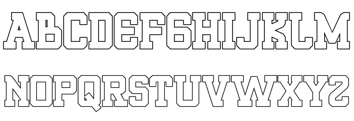 ROQUERO Personal Use Only !! Outline Font LOWERCASE