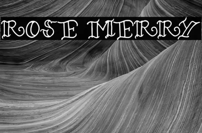ROSE MERRY Font examples