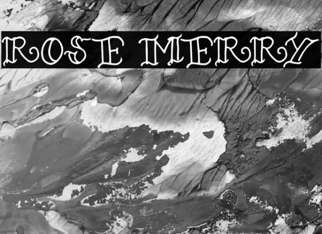 ROSE MERRY Font examples