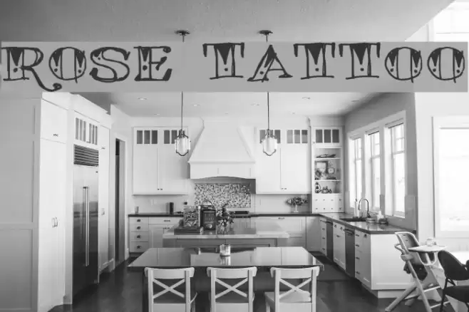 ROSE TATTOO Schriftart examples