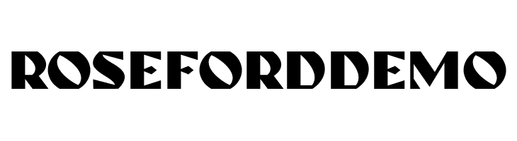 ROSEFORD DEMO  フリーフォントのダウンロード