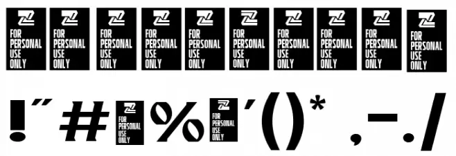 ROSEFORD DEMO Font OTHER CHARS