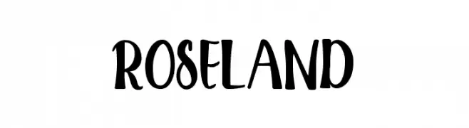 ROSELAND  フリーフォントのダウンロード