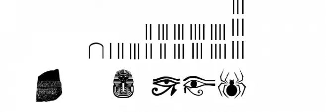 ROSETTA STONE Шрифта ДРУГИЕ символов
