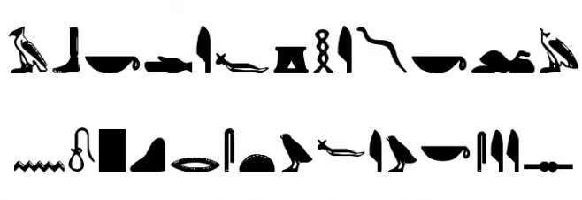 ROSETTA STONE Шрифта ВЕРХНИЙ
