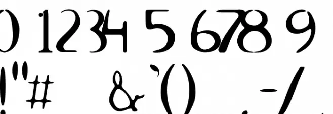 ROSWELL Font OTHER CHARS