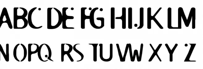 ROSWELL フォント 大文字
