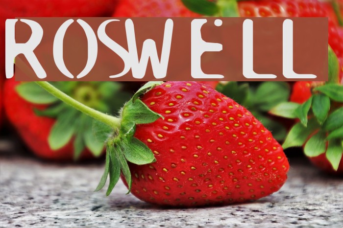 ROSWELL Font examples