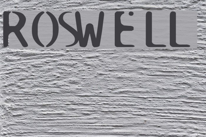 ROSWELL Font examples