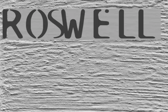 ROSWELL Font examples