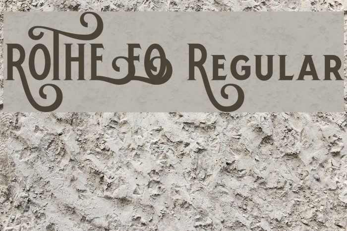ROTHE DEMO Regular Font examples