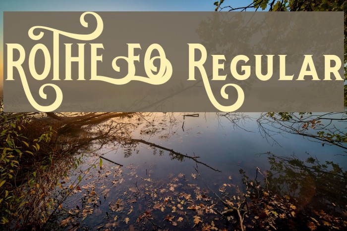 ROTHE DEMO Regular Font examples