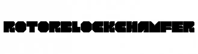 ROTORblock Chamfer  Frei Schriftart Herunterladen