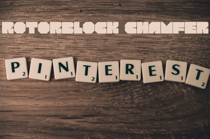 ROTORblock Chamfer Font examples