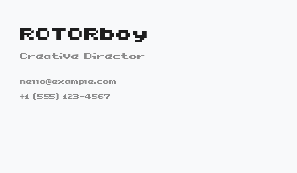 ROTORboy Business Card