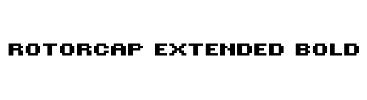 ROTORcap Extended Bold  font caratteri gratis