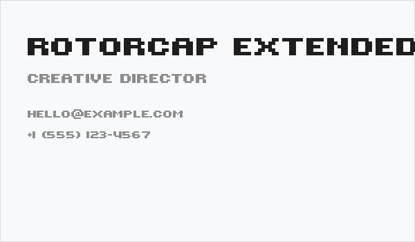 ROTORcap Extended Bold Business Card
