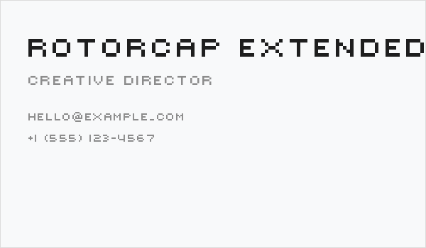 ROTORcap Extended Business Card