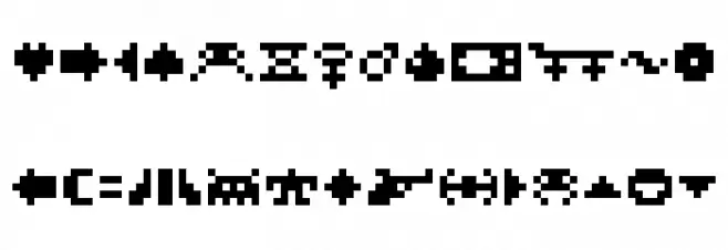 ROTORcap Symbols Schriftart Groß