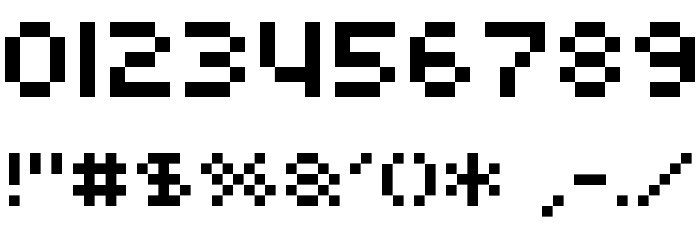ROTORcap Font OTHER CHARS
