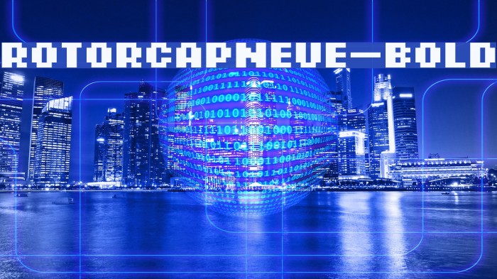 ROTORcapNeue-Bold Font examples