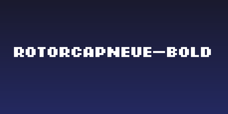 ROTORcapNeue-Bold Social Header
