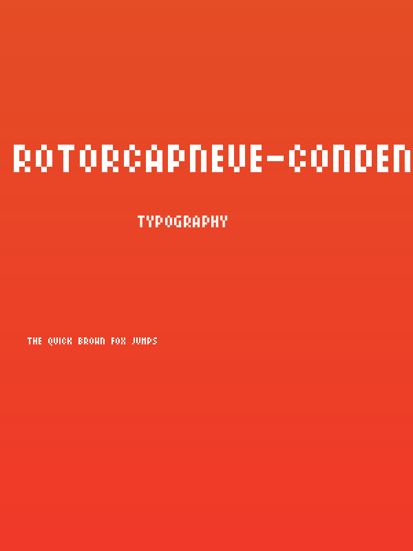 ROTORcapNeue-Condensed Poster