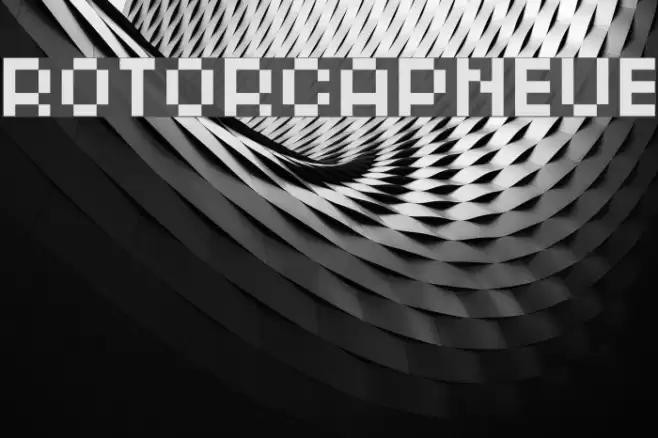 ROTORcapNeue Font examples