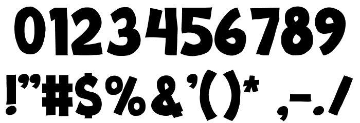 ROUGH BADGE Font OTHER CHARS