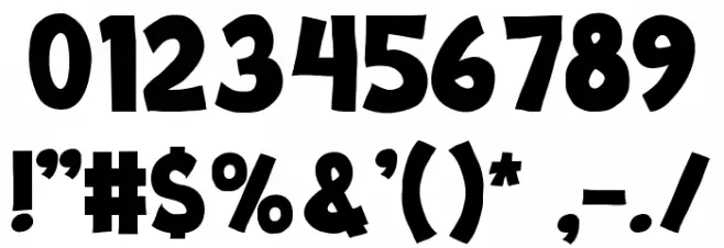 ROUGH BADGE Font OTHER CHARS