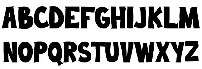 ROUGH BADGE Polices MAJUSCULES