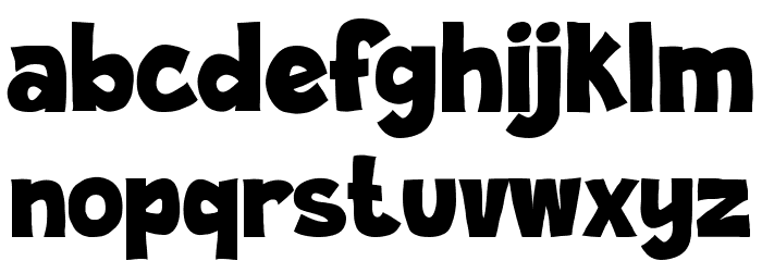 ROUGH BADGE Font LOWERCASE