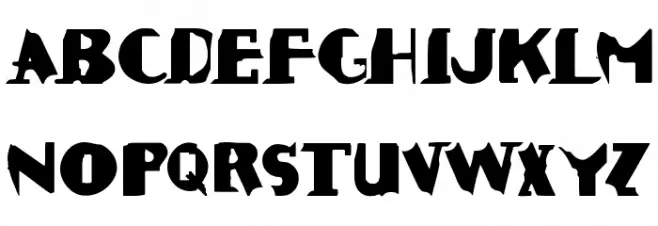 ROUGHAGE フォント 大文字