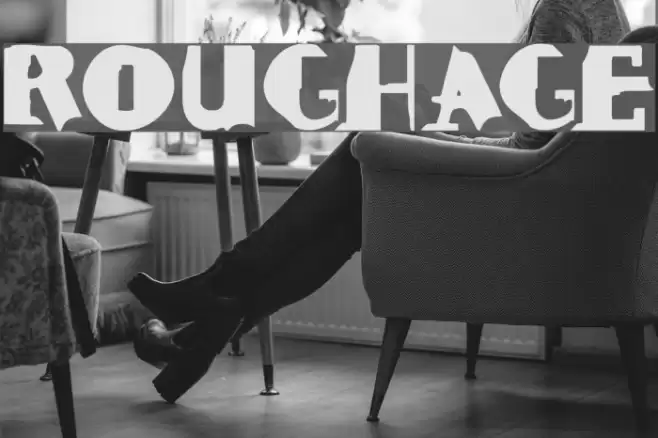 ROUGHAGE Font examples