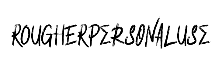 ROUGHER Personal Use  font caratteri gratis