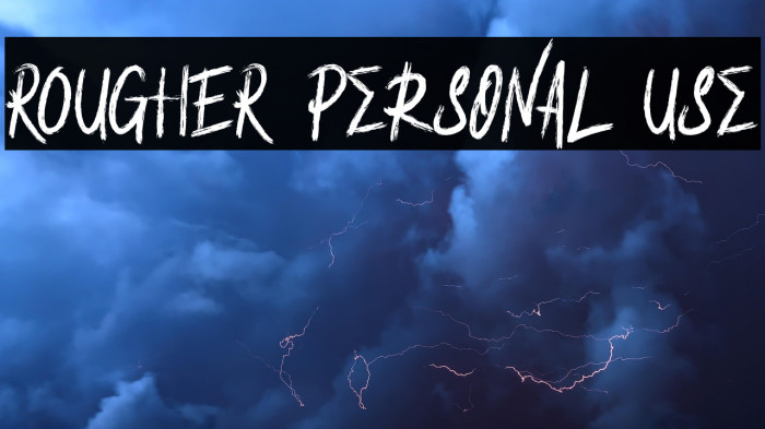 ROUGHER Personal Use Example 1