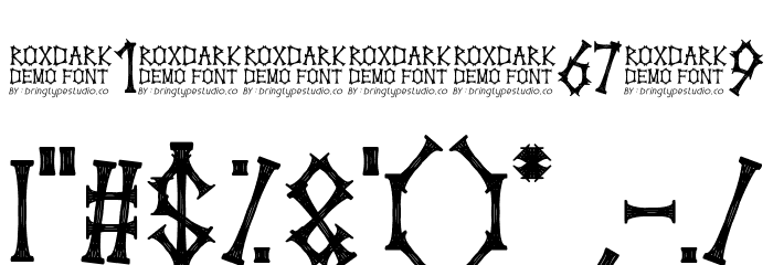 ROXDARK Font OTHER CHARS