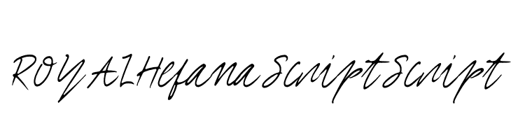 ROYAL Hefana Script Script  les polices de caractères gratuit tlcharger