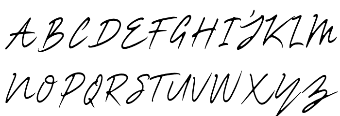 ROYAL Hefana Script Script Font UPPERCASE