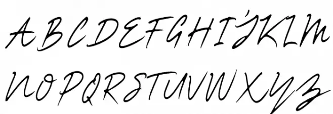 ROYAL Hefana Script Script फ़ॉन्ट अपरकेस