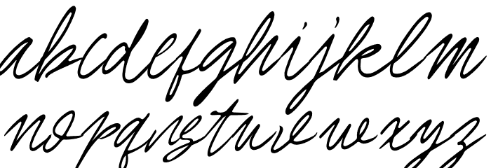 ROYAL Hefana Script Script Font LOWERCASE