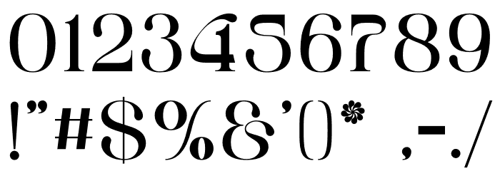 ROYAL Hefana Font OTHER CHARS