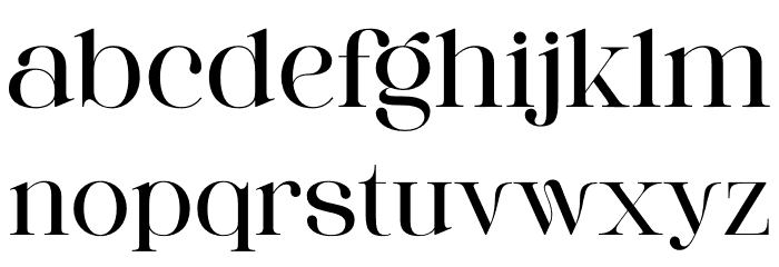 ROYAL Hefana Font LOWERCASE