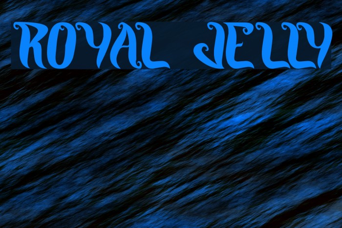 ROYAL JELLY Font examples